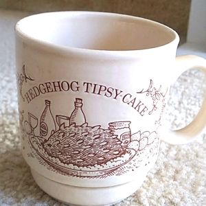 VINTAGE KILNCRAFT STL ENGLAND HEDGEHOG  TIPSY CAKE RECEIPE MUG #6